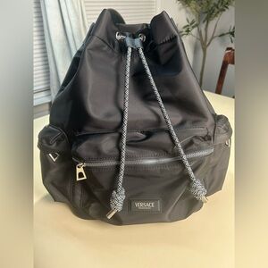 NEW Versace parfums Elegant Black Backpack